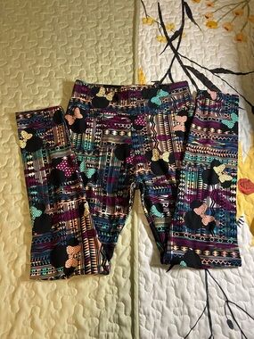 LuLaRoe Disney Minnie Mouse Tribal Leggings